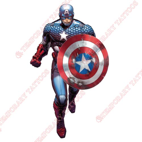 Captain America Customize Temporary Tattoos Stickers NO.70